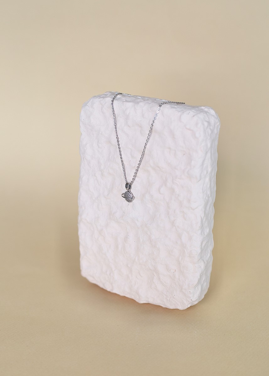  zirkon taşlı minimal gezegen kolye