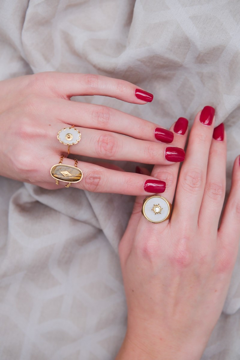 Sedefli Vintage Yüzük