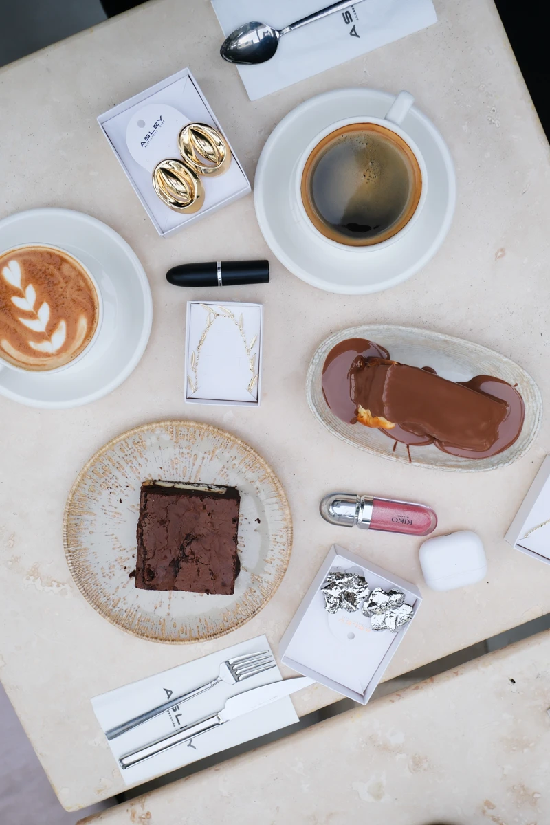 Kahve Çekirdeği Tasarım Sabit Metal Büyük Küpe