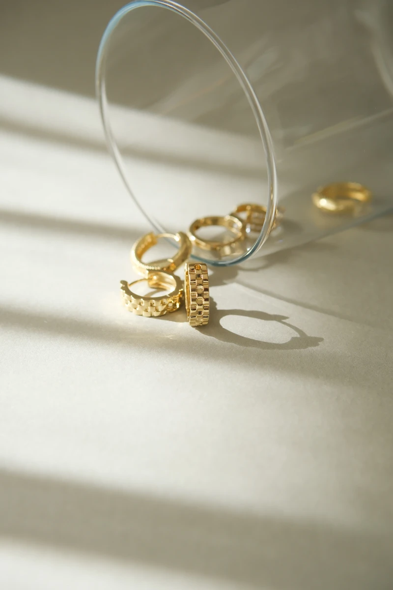 Kordon Tasarım Minimal Halka Küpe