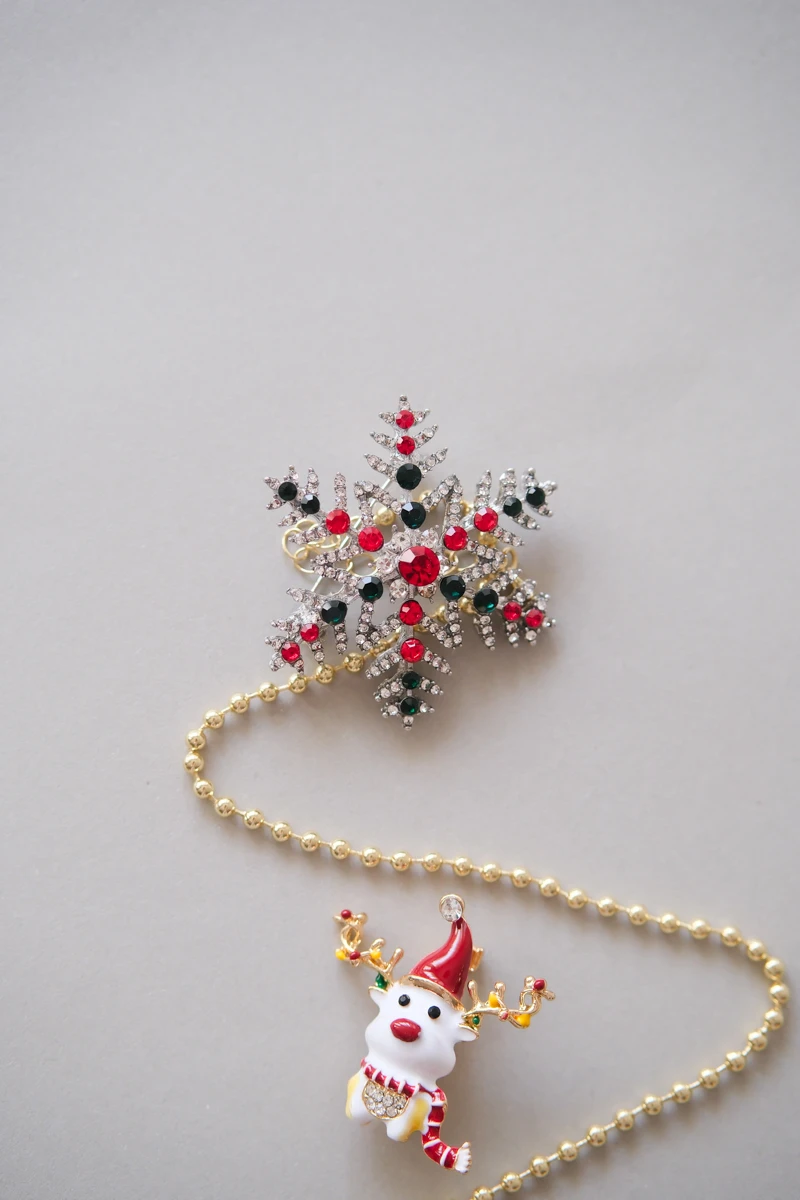 Yılbaşı Temalı Geyik Broş