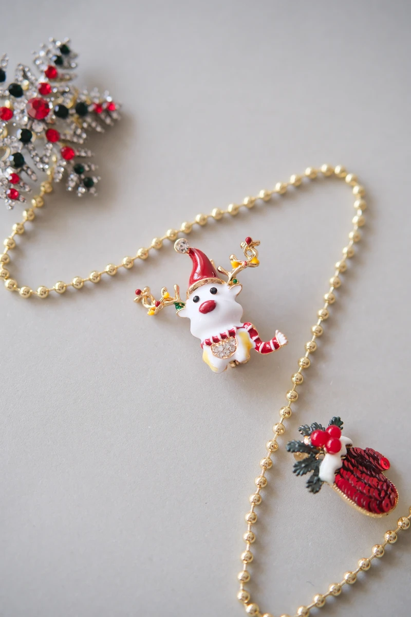 Yılbaşı Temalı Yıldız Broş