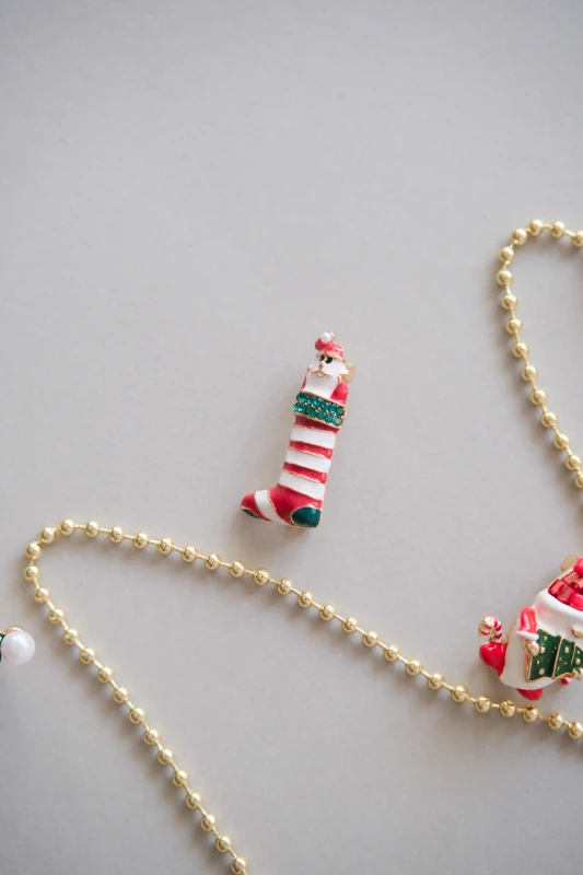 Yılbaşı Temalı Çorap Broş