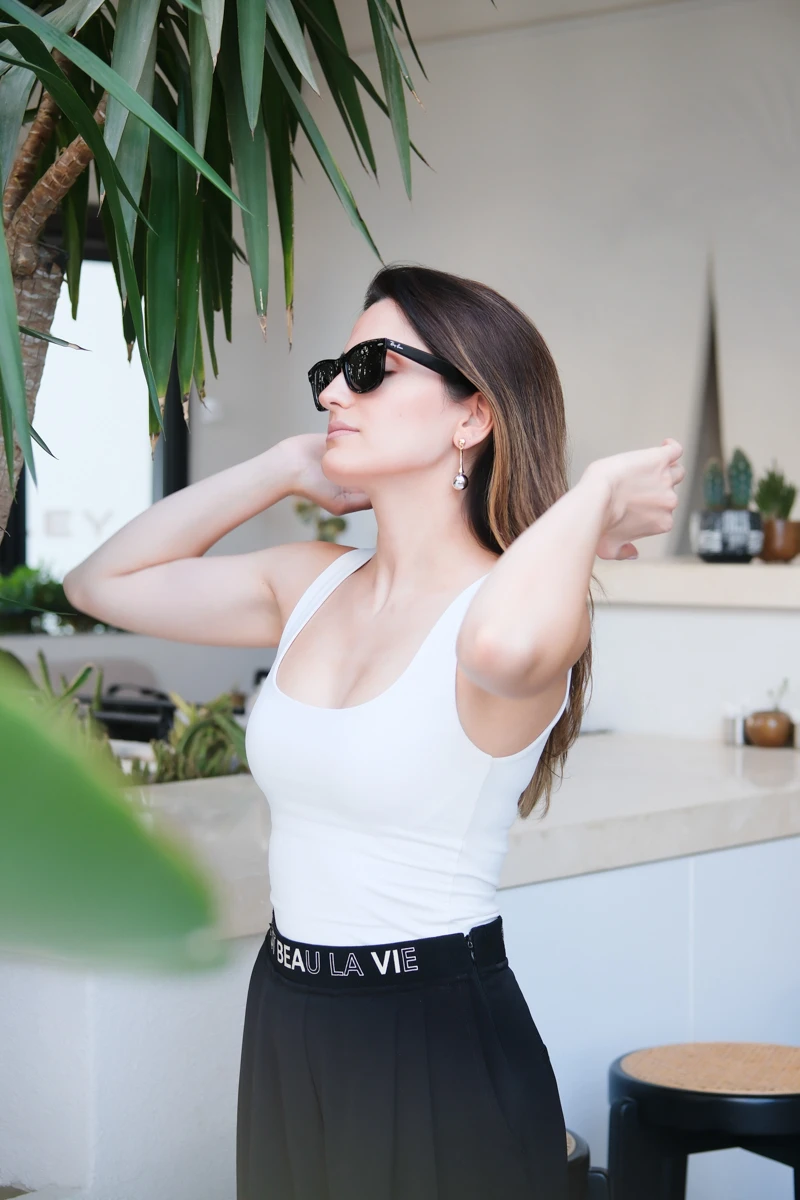 Gümüş Topçuk Detaylı Uzun Gold Küpe