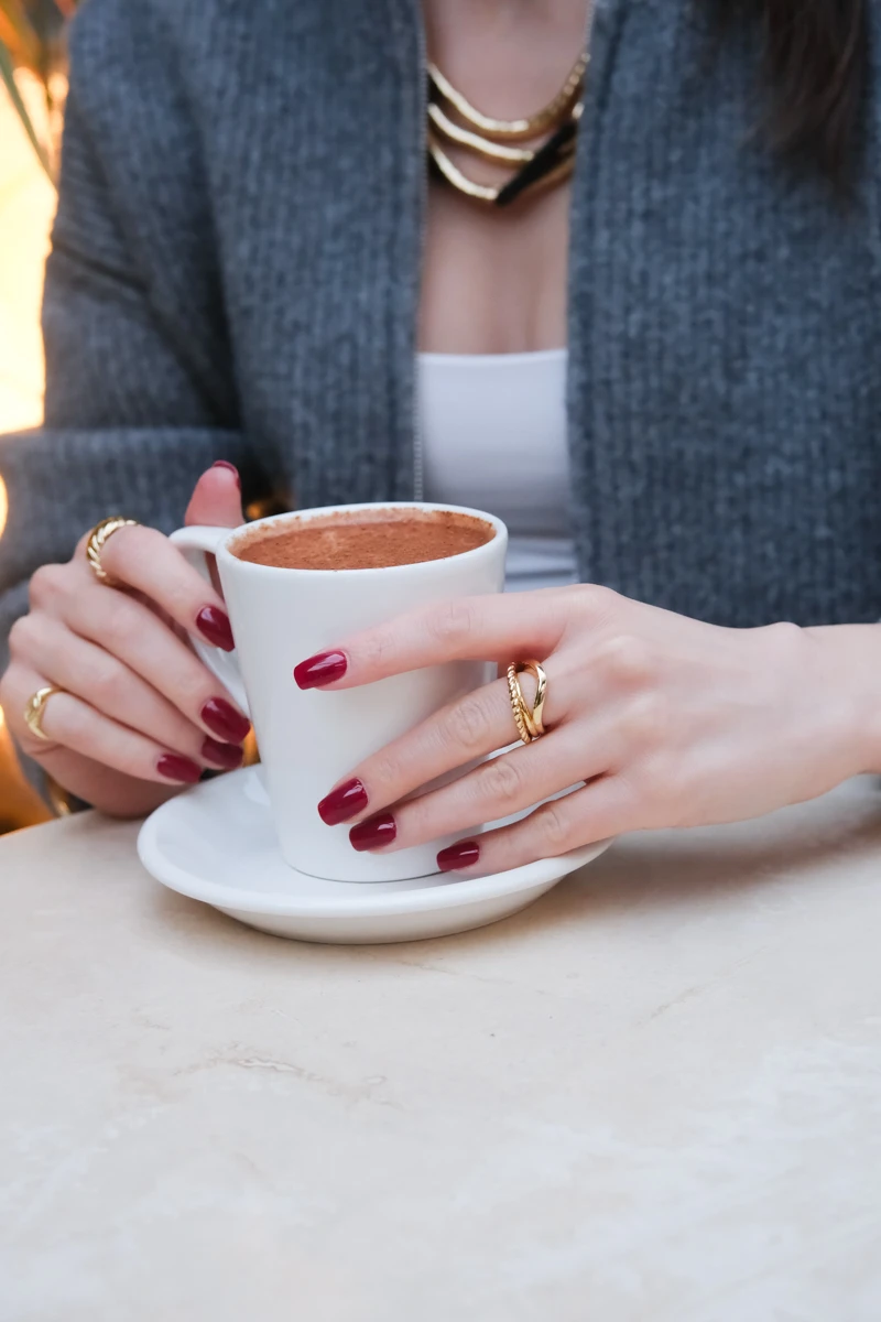 Burgu ve Metal İkili Tasarım Ayarlanabilir Gold Yüzük