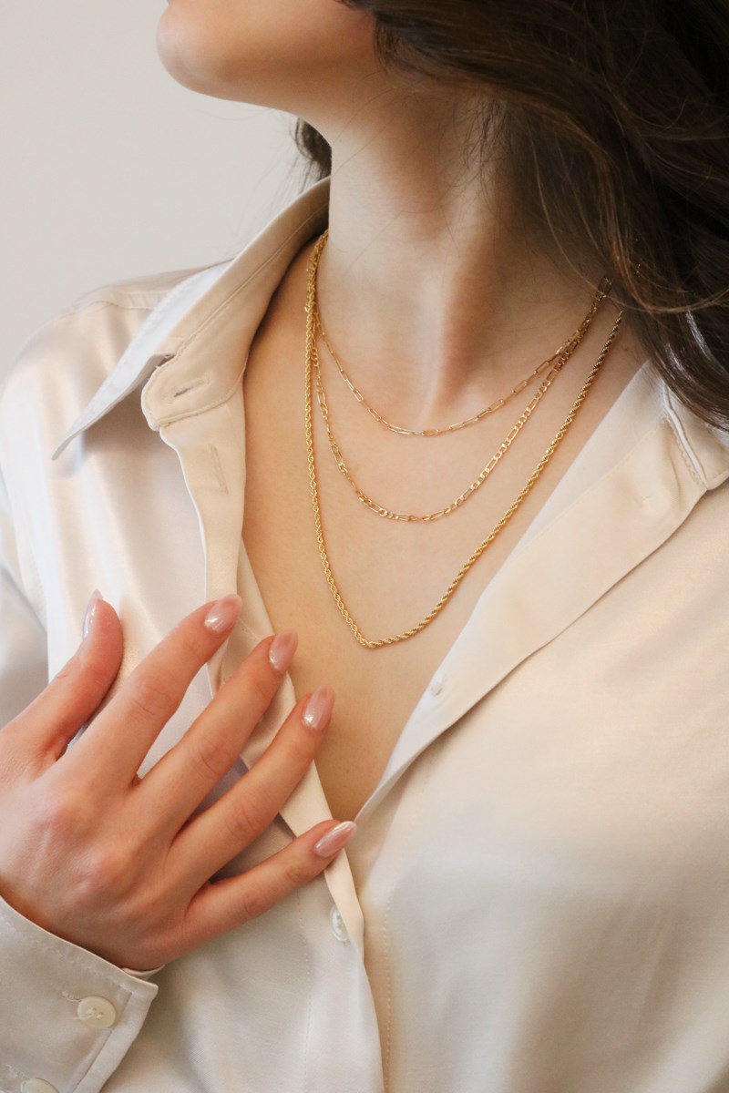 Burgu, Klasik , Oval Zincirli Set Kolye