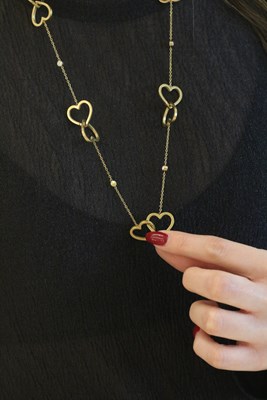 İç İçe Geçmeli Çelik KALP Kolye