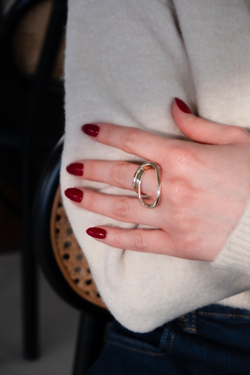 Damla Halka Tasarım Büyük Yüzük