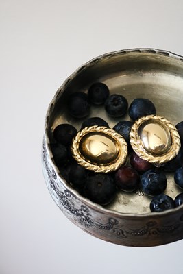 Kenar Detaylı VİNTAGE Küpe