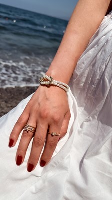 Ayarlanabilir Markiz Taşlı Kelebek Yüzük