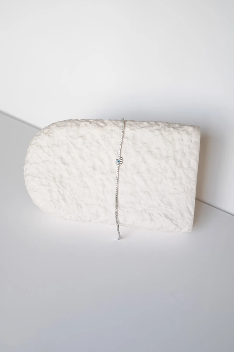 Mavi Taşlı Göz Detaylı Su Yolu Bileklik