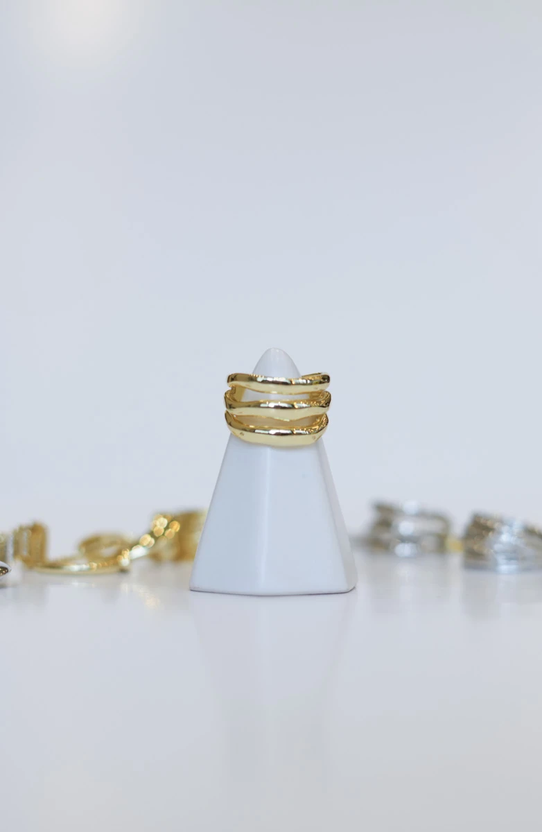 Metal Üçlü Görünüm Ayarlanabilir Yüzük