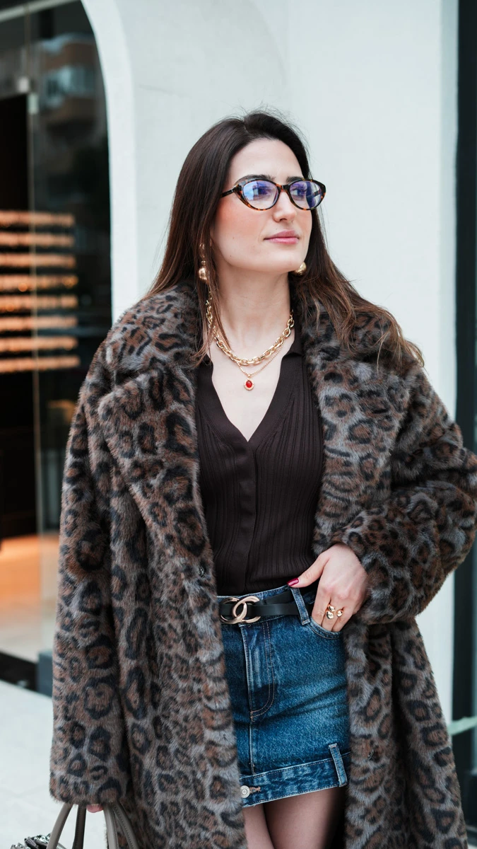 Oval Halka Birleşimli Kalın Kolye