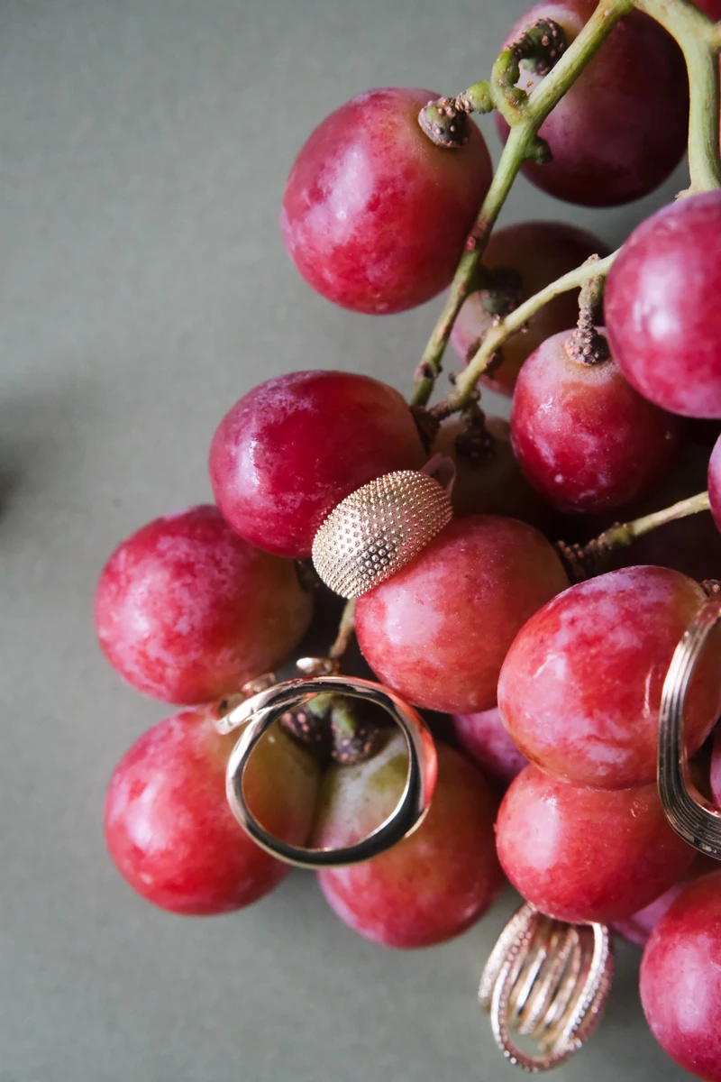 Diken Görünümlü Bombeli Tasarım Gold Yüzük 