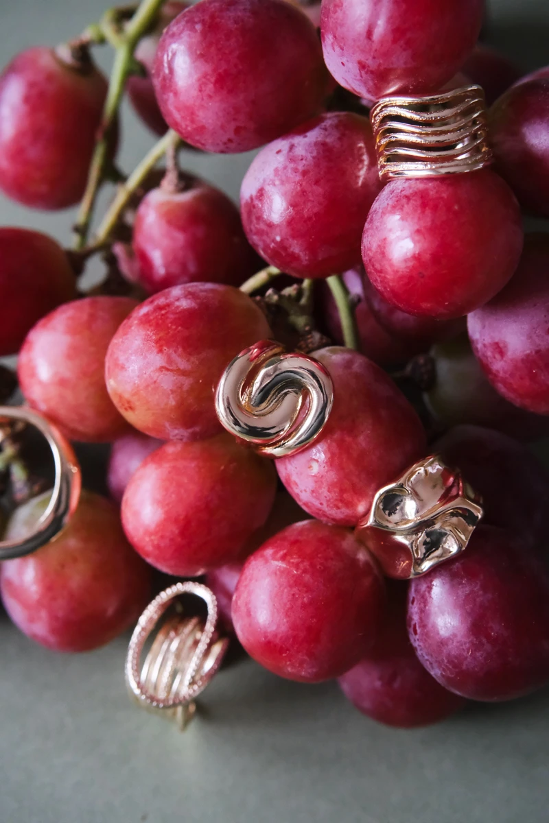 Metal S Tasarım Gold Yüzük 