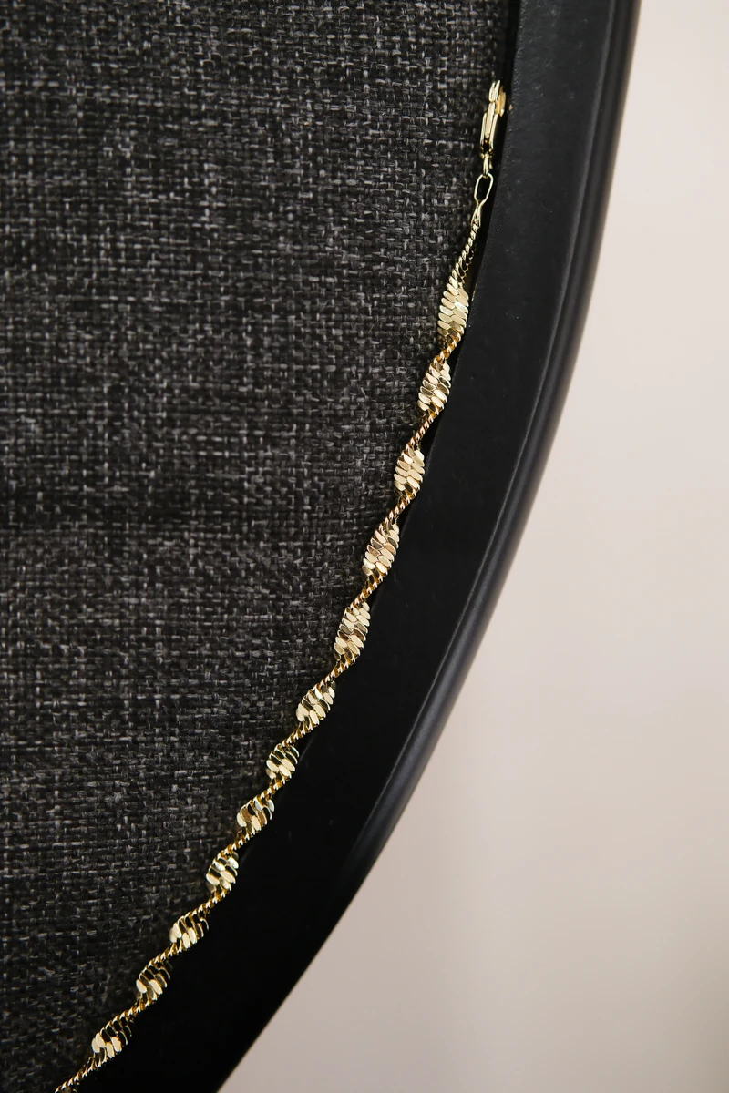 Dalgalı İtalyan Zincir Tasarım Gold Bileklik